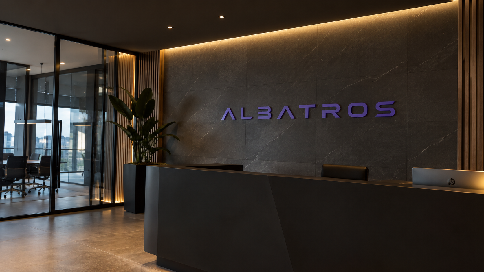 Hall de las oficinas de Grupo Albatros